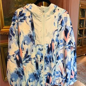 Lane Bryant LIVI Floral Blue and Pink Women's Jacket